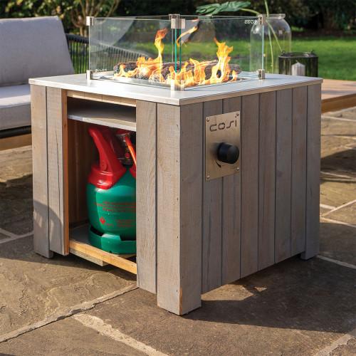 Pacific Lifestyle Cosicube 70 Grey Wash Fire Pit