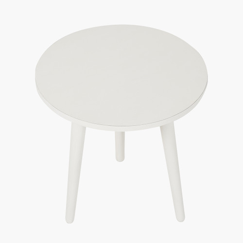 Pacific Lifestyle Croft Linen Pine Wood Side Table