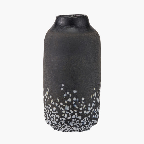 Pacific Lifestyle Etna Black And White Glass Vase
