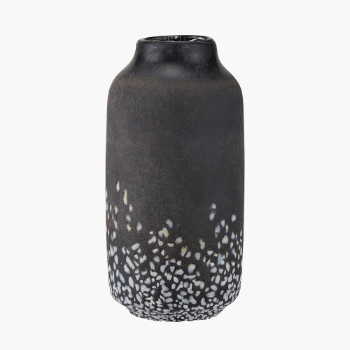 pacific lifestyle Etna Black and White Glass Vase