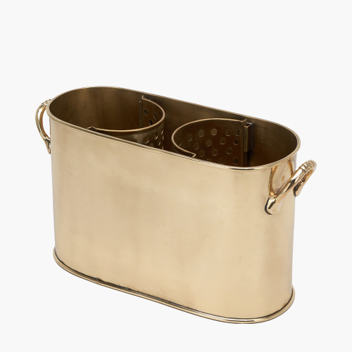 Pacific Lifestyle Gold 2 Bottle Wine Holder