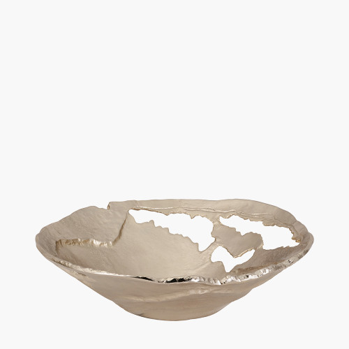 Pacific Lifestyle Gold Cast Metal Decorative Bowl