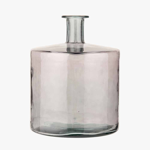 Pacific Lifestyle Grey Recycled Glass Bottle Vase