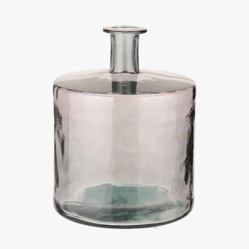 Pacific Lifestyle Grey Recycled Glass Bottle Vase
