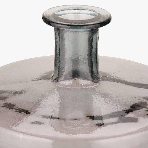 Pacific Lifestyle Grey Recycled Glass Bottle Vase