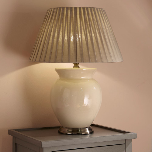 Pacific Lifestyle Hadley Cream Ceramic Table Lamp