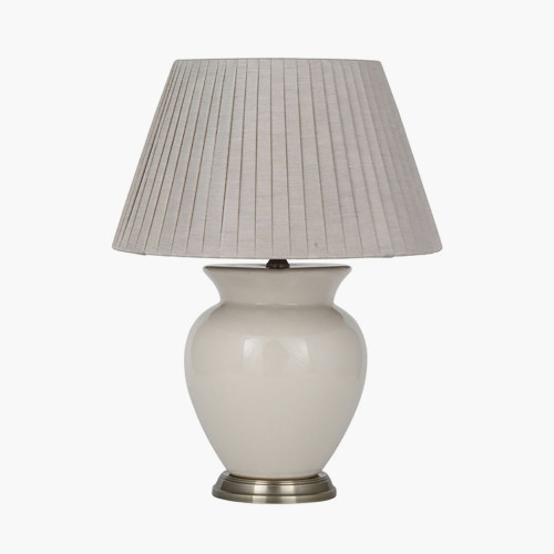 pacific lifestyle Hadley Cream Ceramic Table Lamp