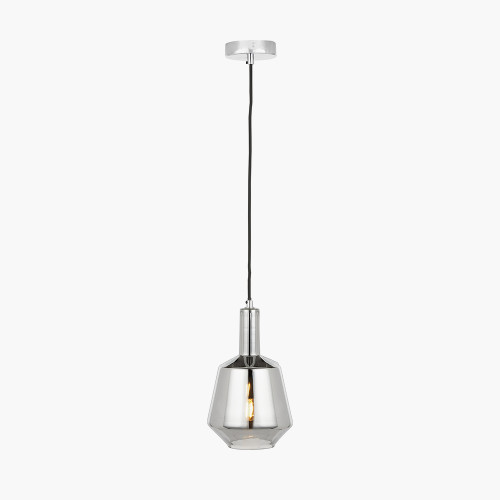 Pacific Lifestyle Jake Shiny Smoked Glass Pendant