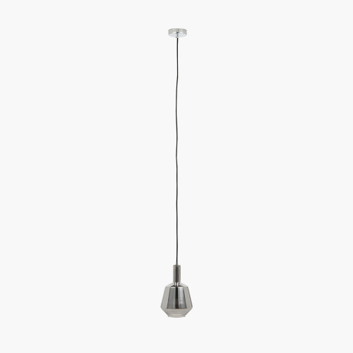 Pacific Lifestyle Jake Shiny Smoked Glass Pendant