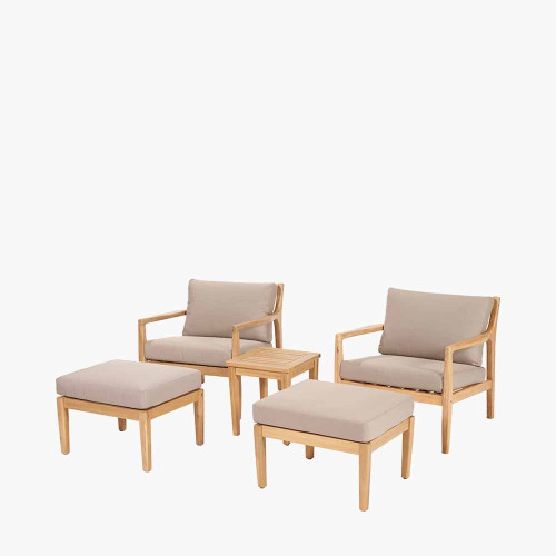 Pacific Lifestyle Malta Outdoor Hocker Set