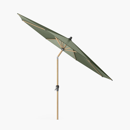 Pacific Lifestyle Riva Teak 3m Round Olive Parasol