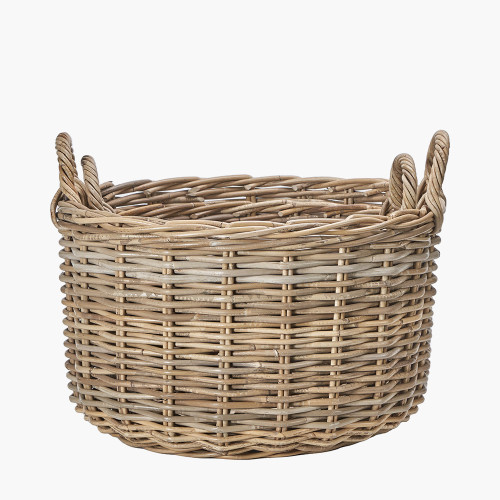 Pacific Lifestyle S/2 Grey Kubu Log Baskets