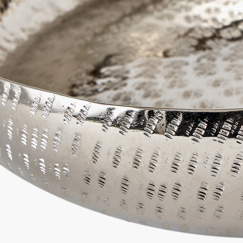Pacific Lifestyle S/2 Silver Hammered Metal Bowls