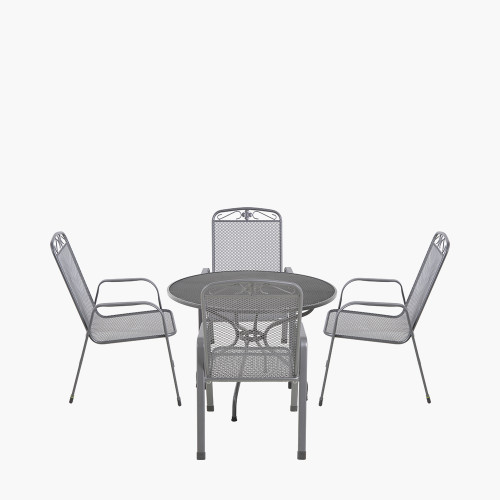 pacific lifestyle Savoy Round 4 Seater Dining Set