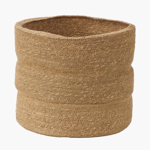Pacific Lifestyle Seagrass Natural Ribbed Basket