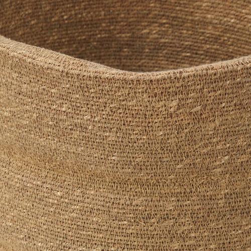 Pacific Lifestyle Seagrass Natural Ribbed Basket