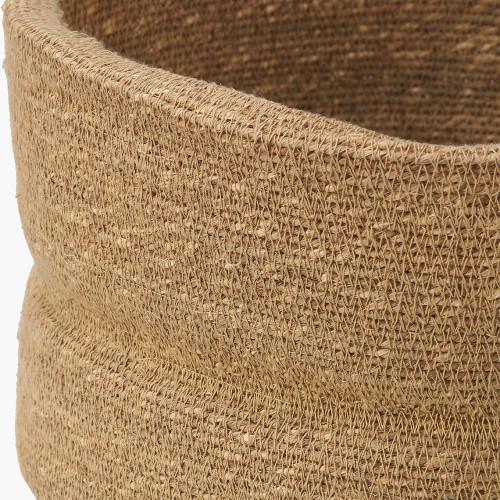 Pacific Lifestyle Seagrass Natural Ribbed Basket
