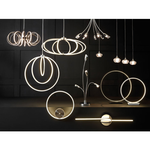 Pacific Lifestyle Zion Black LED Spiral Wall Light