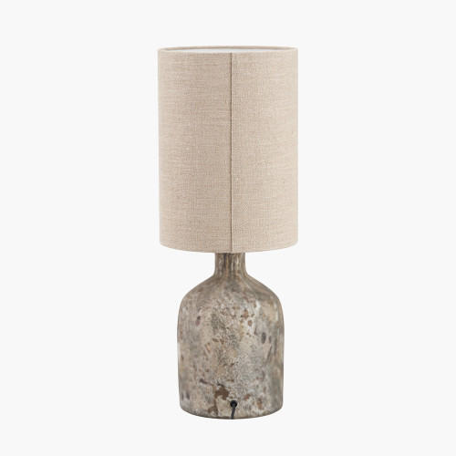 Pacific Lifestyle Palmino Brown Organic Glass Bottle Table Lamp