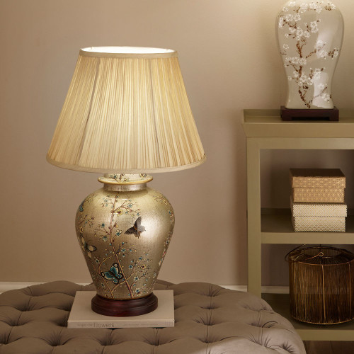 Pacific Lifestyle Papillon Butterfly Ceramic Table Lamp