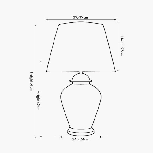 Pacific Lifestyle Papillon Butterfly Ceramic Table Lamp