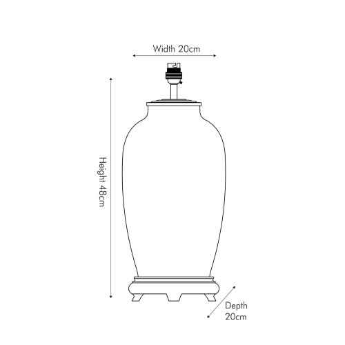 Pacific Lifestyle Parrot Tall Glass Table Lamp Base