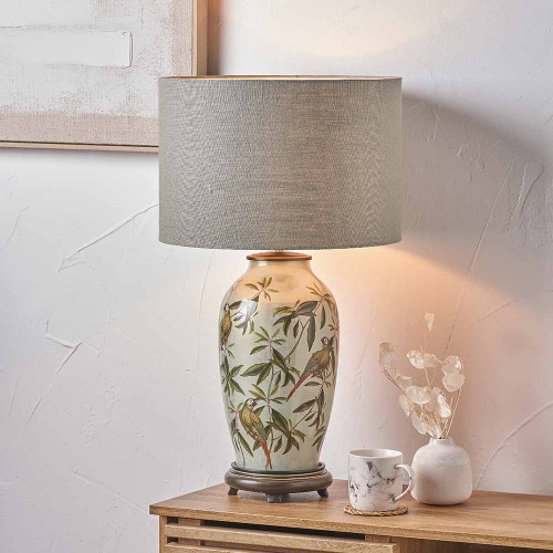 Pacific Lifestyle Parrot Tall Glass Table Lamp Base