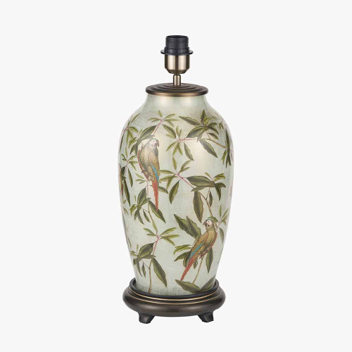 pacific lifestyle Parrot Tall Glass Table Lamp Base