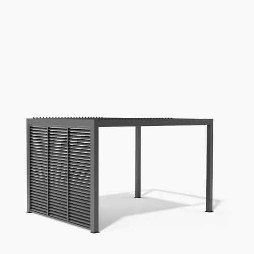 Pacific Lifestyle Pavillo Teak 3.5m X 3.5m Pergola Pavillo Louvre Front/Back Panel Long Pavillo Louvre Side Panel Short Pavillo LED Plus Delivery And Installation