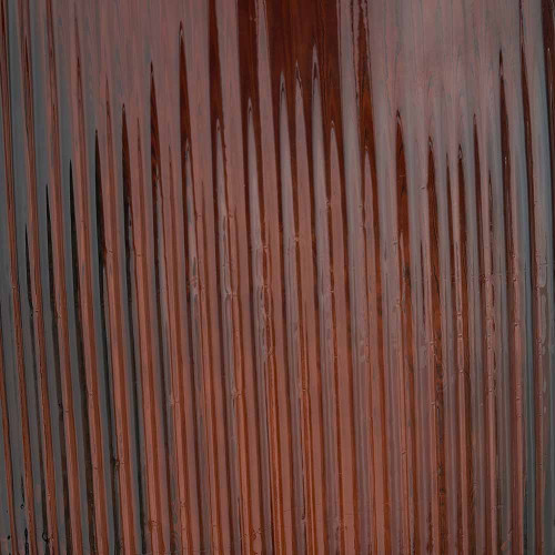 Pacific Lifestyle Pecan Brown Recycled Glass Ribbed Vase Tall