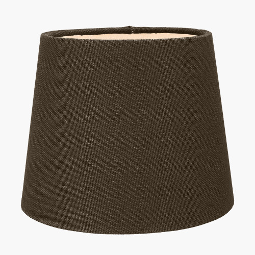 Pacific Lifestyle Pelham 15cm Grey Handloom Tapered Candle Clip Lampshade