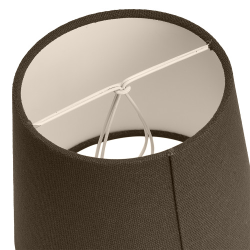 Pacific Lifestyle Pelham 15cm Grey Handloom Tapered Candle Clip Lampshade