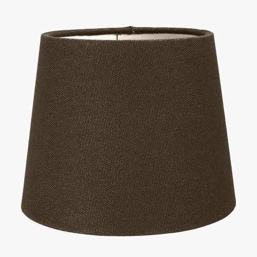 pacific lifestyle Pelham 15cm Grey Handloom Tapered Candle Clip Lampshade