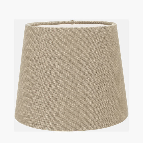 Pacific Lifestyle Pelham 15cm Taupe Handloom Tapered Candle Clip Lampshade
