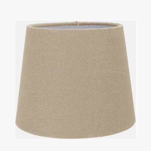 pacific lifestyle Pelham 15cm Taupe Handloom Tapered Candle Clip Lampshade