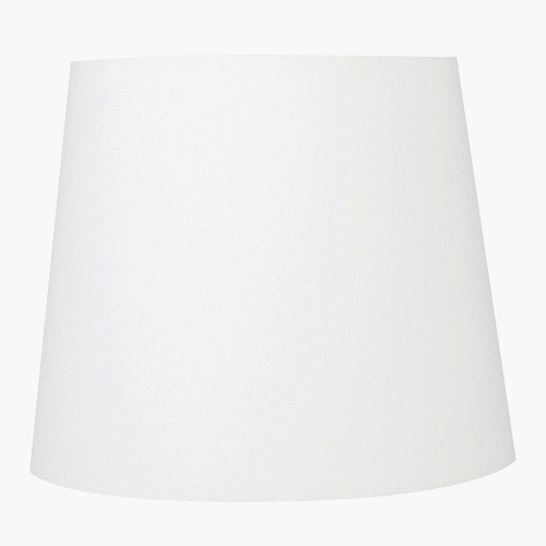 pacific lifestyle Pelham 15cm White Handloom Tapered Candle Clip Lampshade
