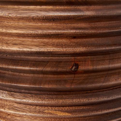 Pacific Lifestyle Pembury Brown Wash Turned Wood Table Lamp Base