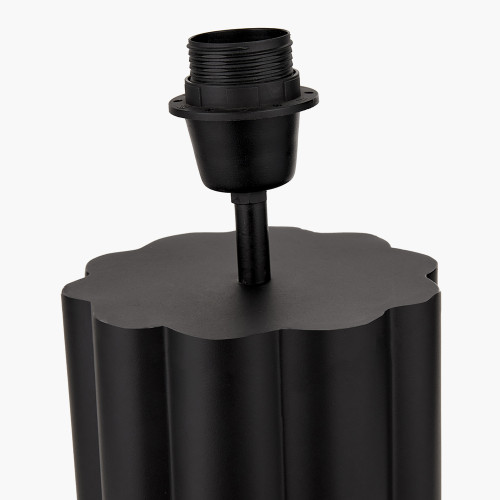 Pacific Lifestyle Petula Black Metal Scallop Table Lamp Base