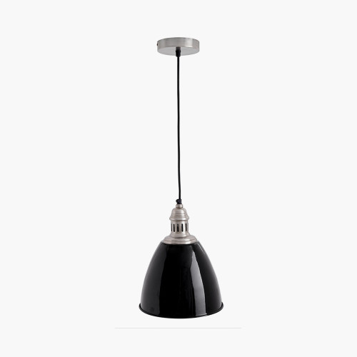 Pacific Lifestyle Piccolo Black Metal Dome Pendant Shade Only