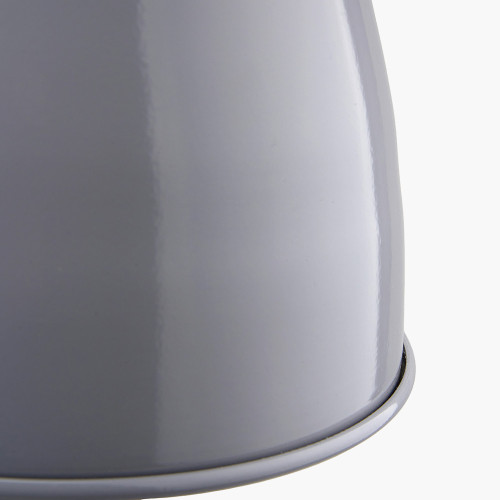 Pacific Lifestyle Piccolo Grey Metal Dome Pendant Shade Only