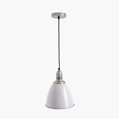 Pacific Lifestyle Piccolo Grey Metal Dome Pendant Shade Only