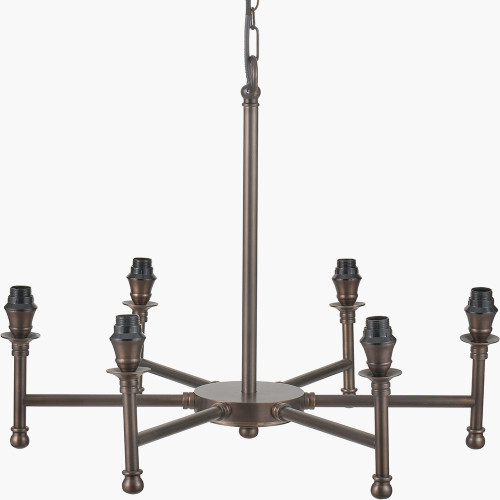 Pacific Lifestyle Piero Antique Bronze Metal 6 Arm Pendant