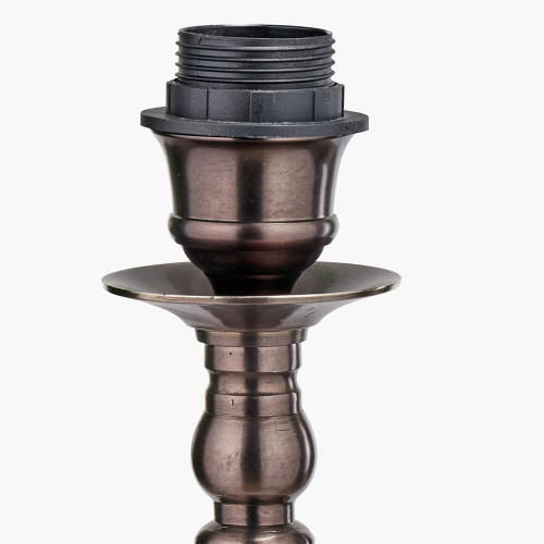 Pacific Lifestyle Piero Antique Bronze Metal Candlestick Floor Lamp Base