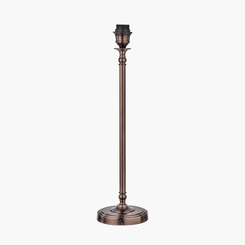 Pacific Lifestyle Piero Antique Bronze Metal Candlestick Table Lamp Base