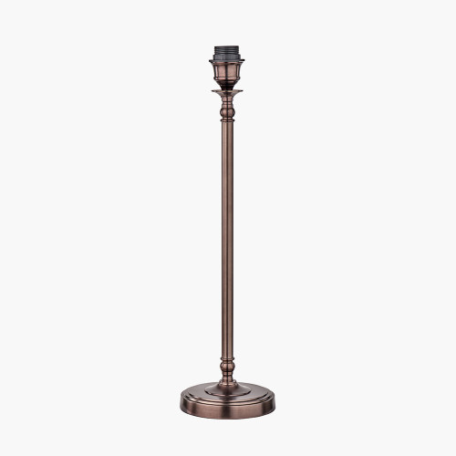 pacific lifestyle Piero Antique Bronze Metal Candlestick Table Lamp Base
