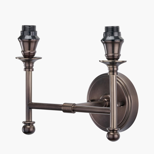 Pacific Lifestyle Piero Antique Bronze Metal Double Wall Light