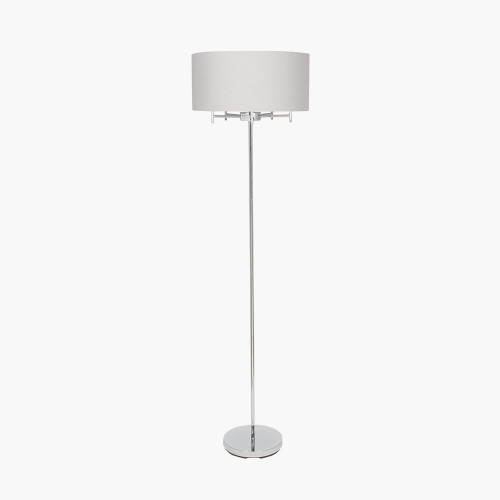 pacific lifestyle Plaza Silver 5 Light Metal Floor Lamp
