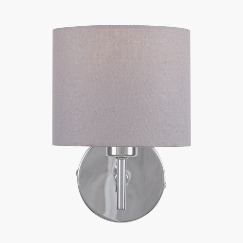 Pacific Lifestyle Plaza Silver Metal Straight Arm Wall Light