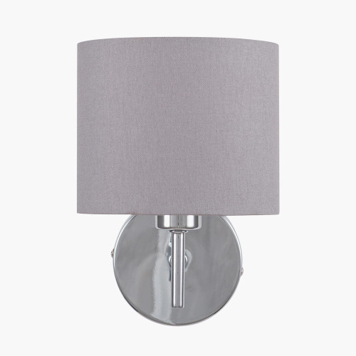 pacific lifestyle Plaza Silver Metal Straight Arm Wall Light
