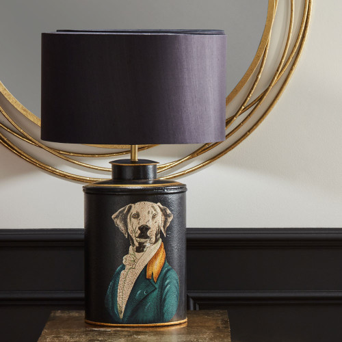 Pacific Lifestyle Pointer Black Hand Painted Dog Table Lamp Base